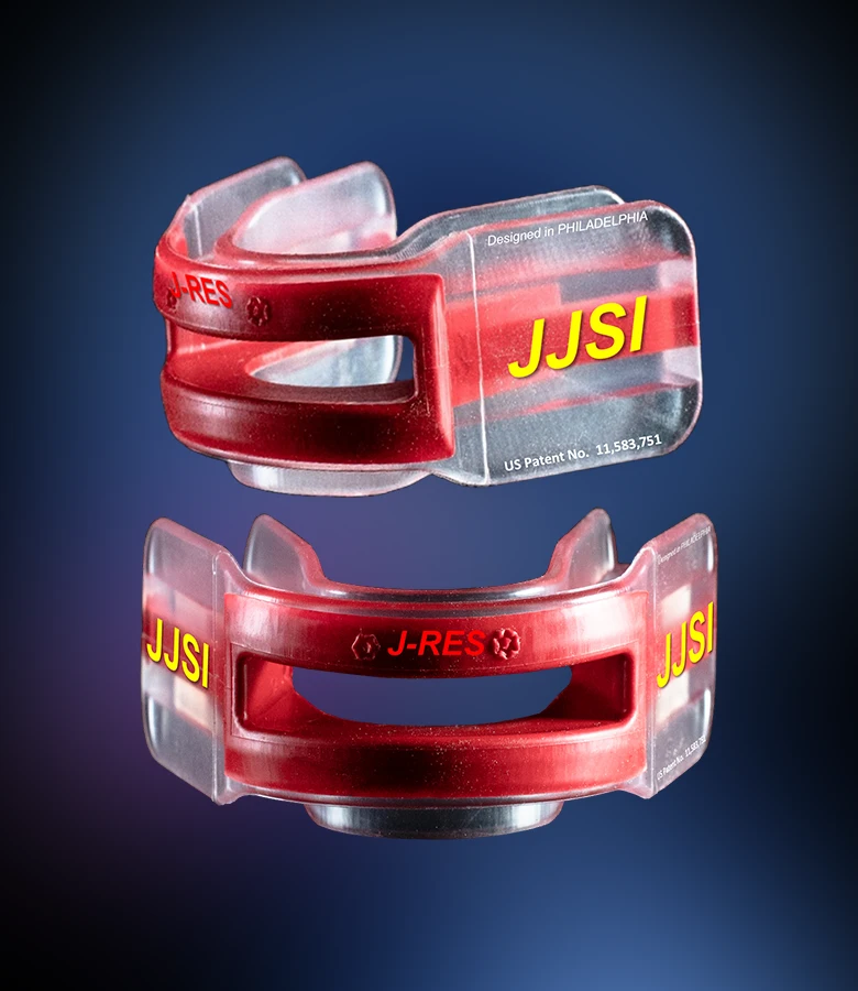 cutouts of the J-Res mouthguard, created by Dr. Edward D. Williams